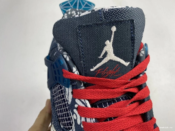 Rep Onekick SE CW0898-400 Sashiko Jordan Retro 4 Air 0711